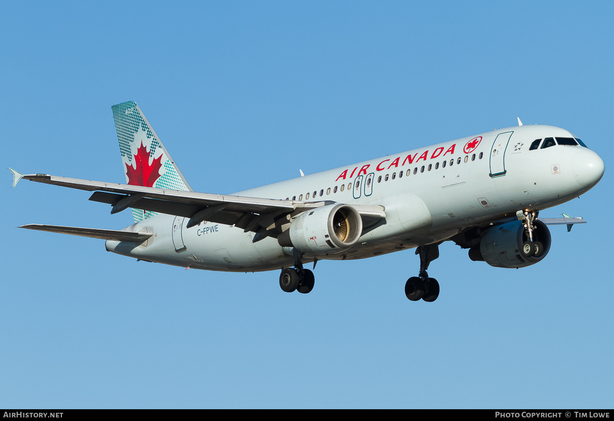Aircraft Photo of C-FPWE | Airbus A320-211 | Air Canada | AirHistory.net #538089