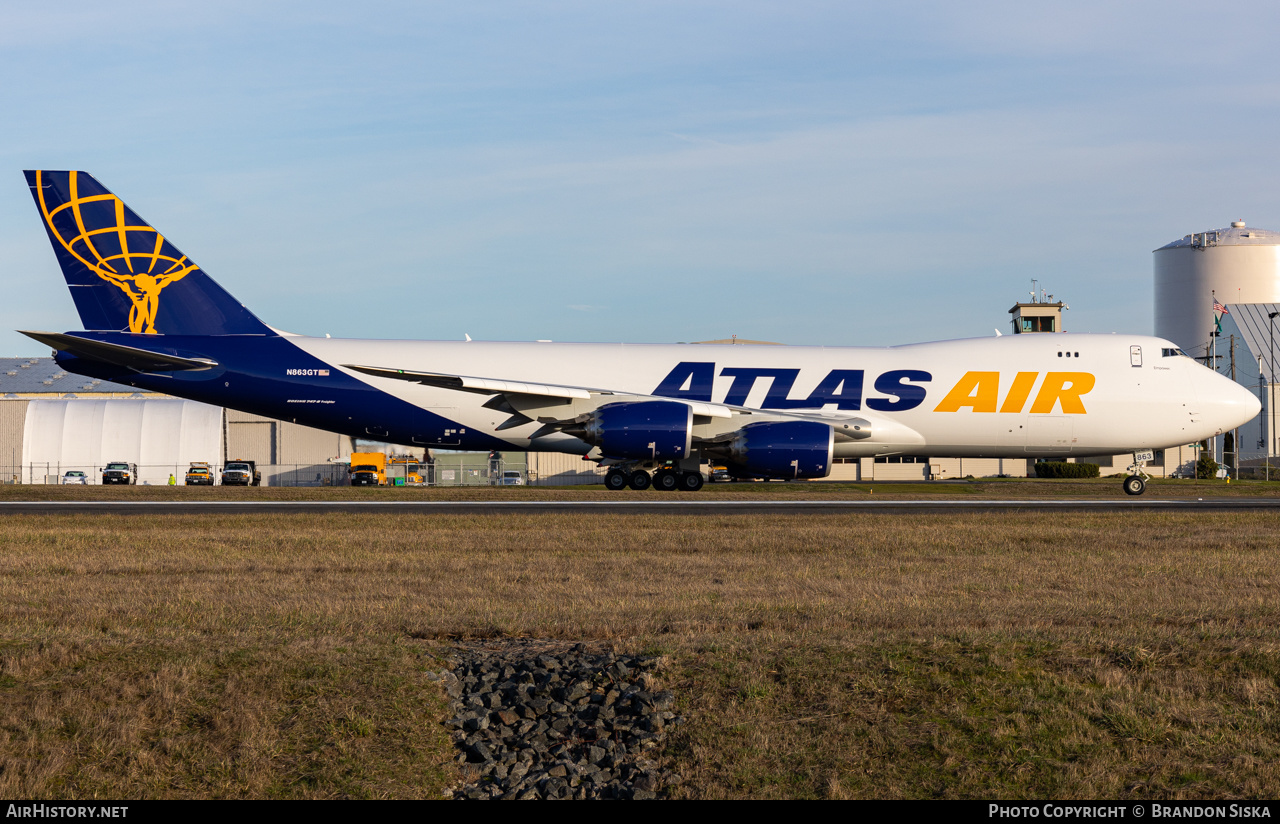 Aircraft Photo of N863GT | Boeing 747-87UF/SCD | Atlas Air | AirHistory.net #538126