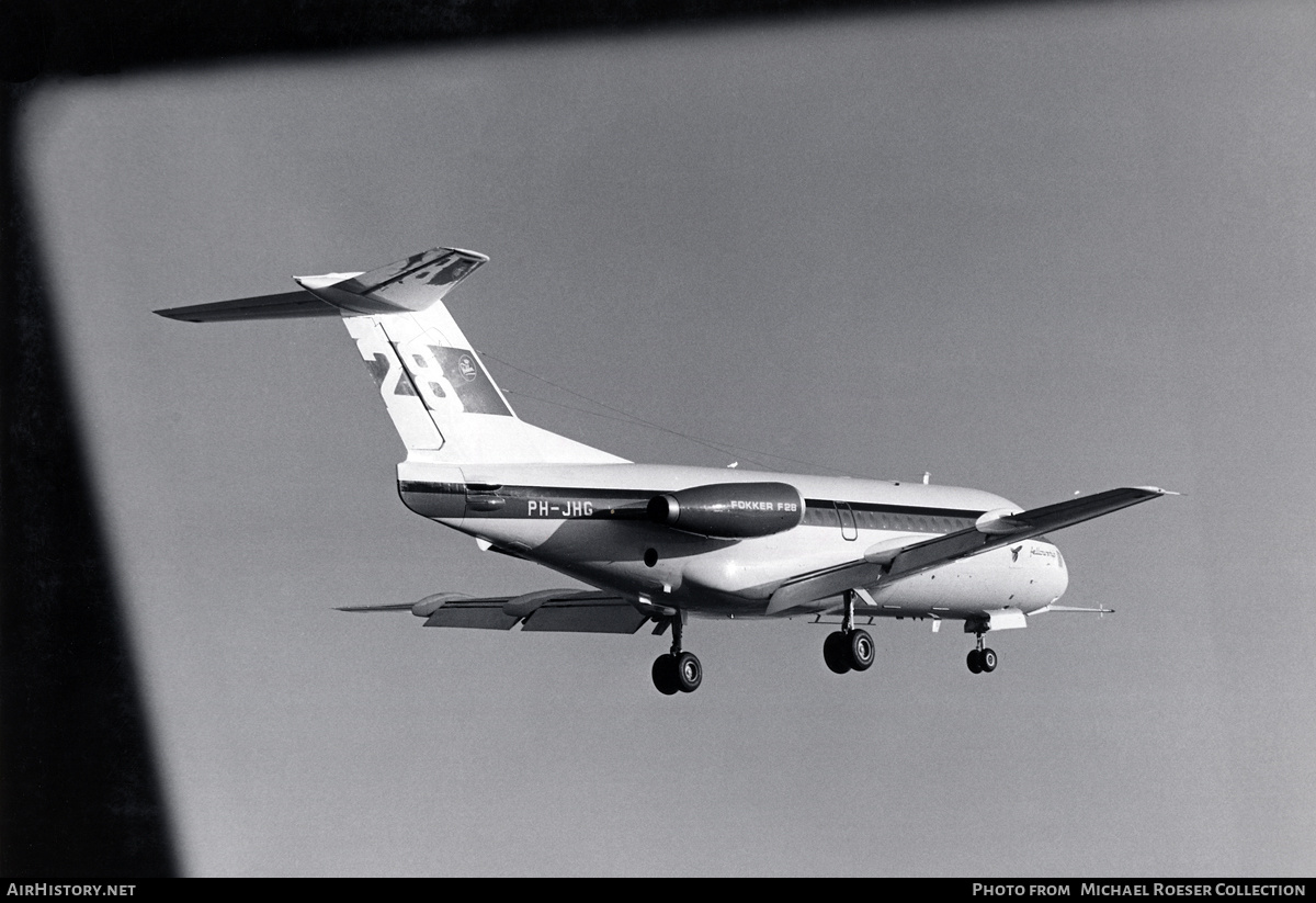 Aircraft Photo of PH-JHG | Fokker F28-1000 Fellowship | Fokker | AirHistory.net #538129