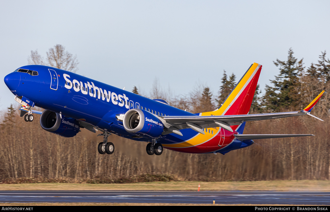 Aircraft Photo of N8828L | Boeing 737-8 Max 8 | Southwest Airlines | AirHistory.net #538150