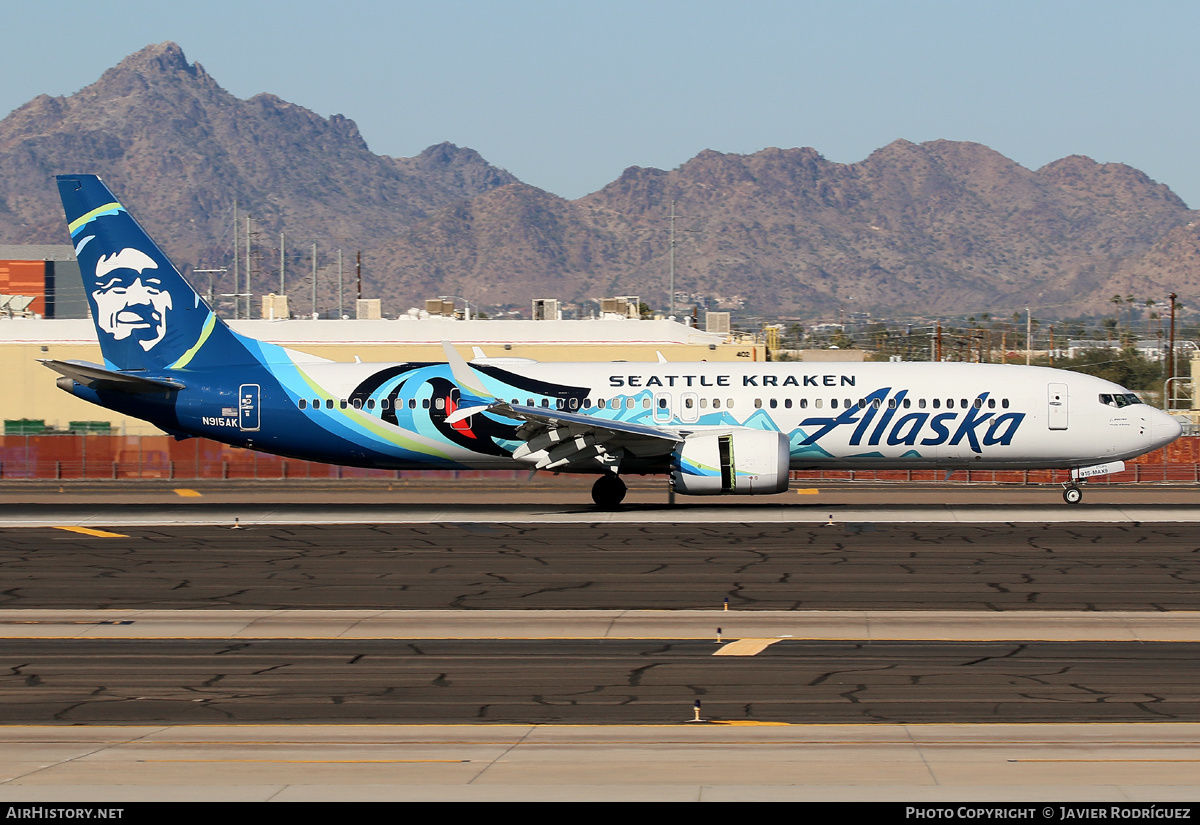 Aircraft Photo of N915AK | Boeing 737-9 Max 9 | Alaska Airlines | AirHistory.net #538289