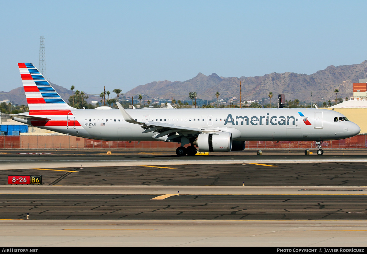 Aircraft Photo of N417AN | Airbus A321-253NX | American Airlines | AirHistory.net #538294