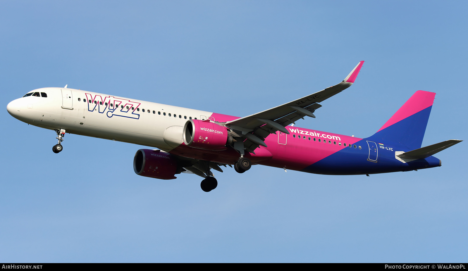 Aircraft Photo of HA-LVC | Airbus A321-271NX | Wizz Air | AirHistory.net #538353