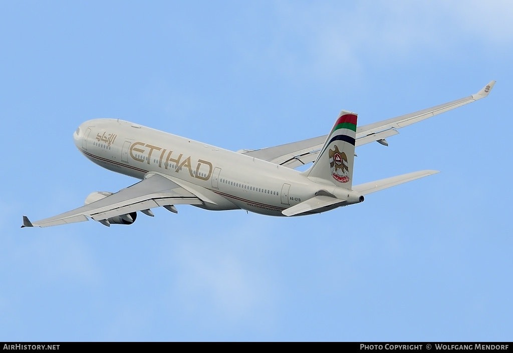 Aircraft Photo of A6-EYD | Airbus A330-243 | Etihad Airways | AirHistory.net #538359