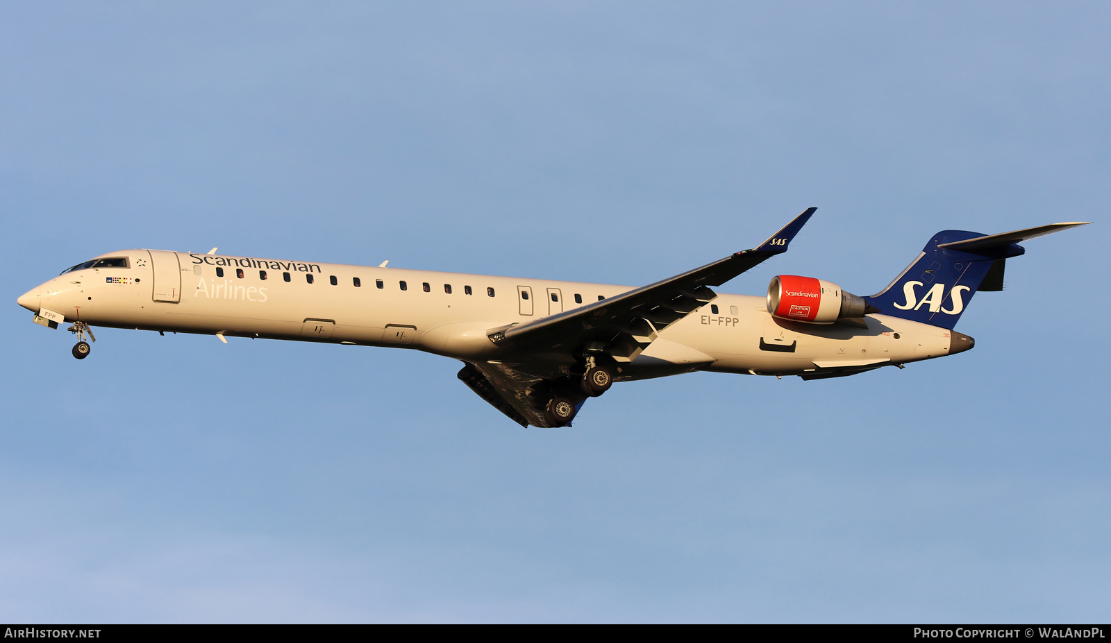 Aircraft Photo of EI-FPP | Bombardier CRJ-900LR NG (CL-600-2D24) | Scandinavian Airlines - SAS | AirHistory.net #538367