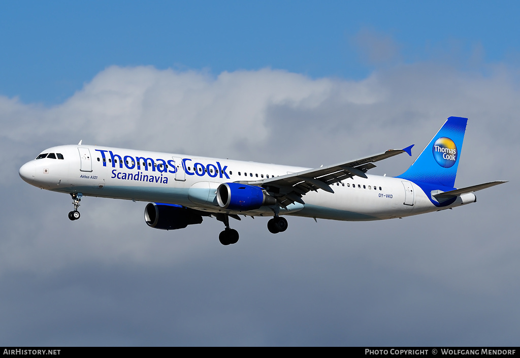 Aircraft Photo of OY-VKD | Airbus A321-211 | Thomas Cook Airlines Scandinavia | AirHistory.net #538368