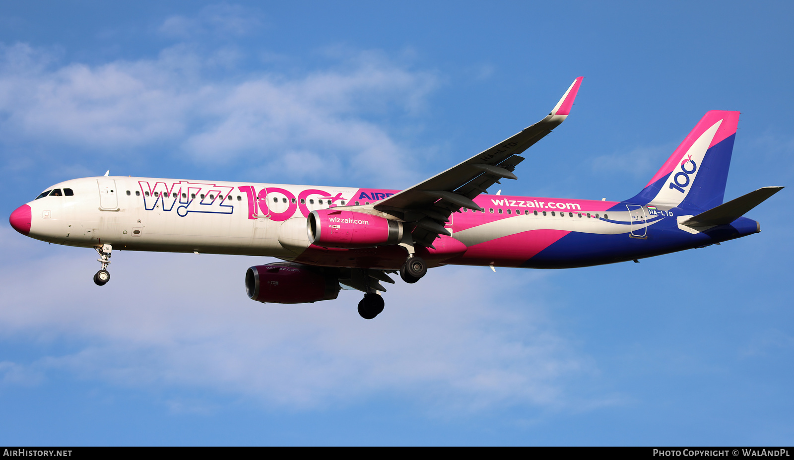 Aircraft Photo of HA-LTD | Airbus A321-231 | Wizz Air | AirHistory.net #538372