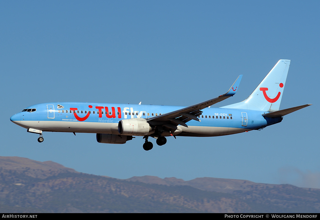 Aircraft Photo of SE-DZV | Boeing 737-804 | TUIfly Nordic | AirHistory.net #538402