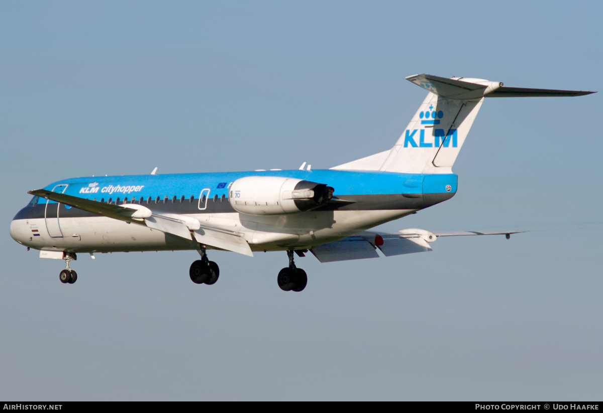 Aircraft Photo of PH-KZE | Fokker 70 (F28-0070) | KLM Cityhopper | AirHistory.net #538464