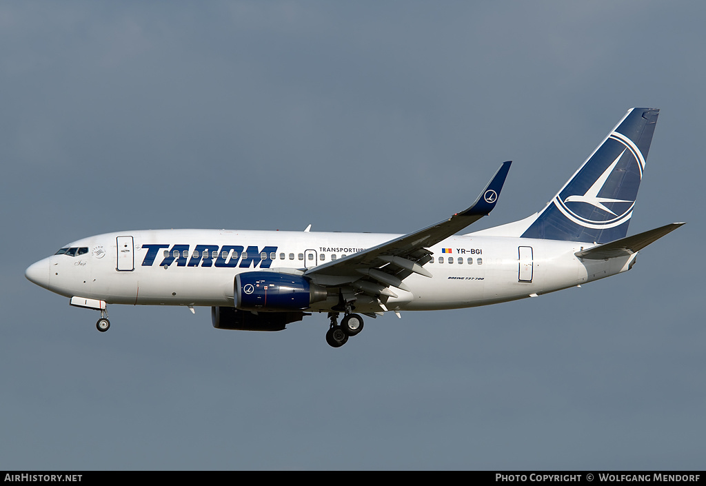 Aircraft Photo of YR-BGI | Boeing 737-78J | TAROM - Transporturile Aeriene Române | AirHistory.net #538540