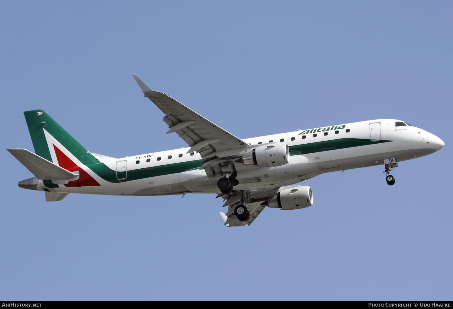 Aircraft Photo of EI-RDF | Embraer 175STD (ERJ-170-200STD) | Alitalia CityLiner | AirHistory.net #538547