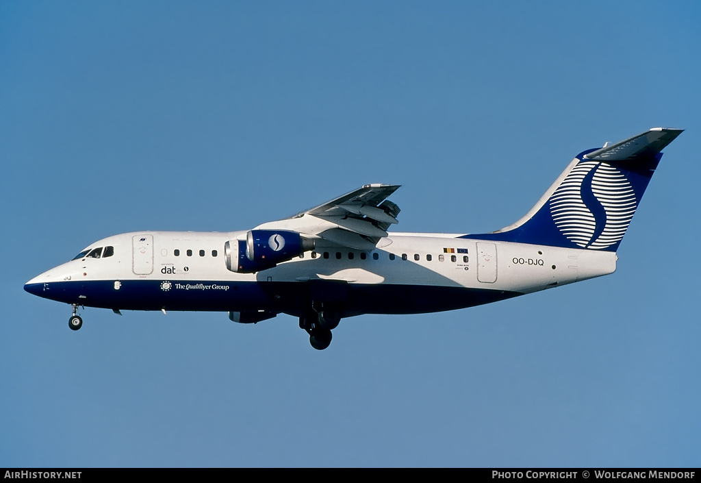 Aircraft Photo of OO-DJQ | British Aerospace Avro 146-RJ85 | Delta Air Transport - DAT | AirHistory.net #538593
