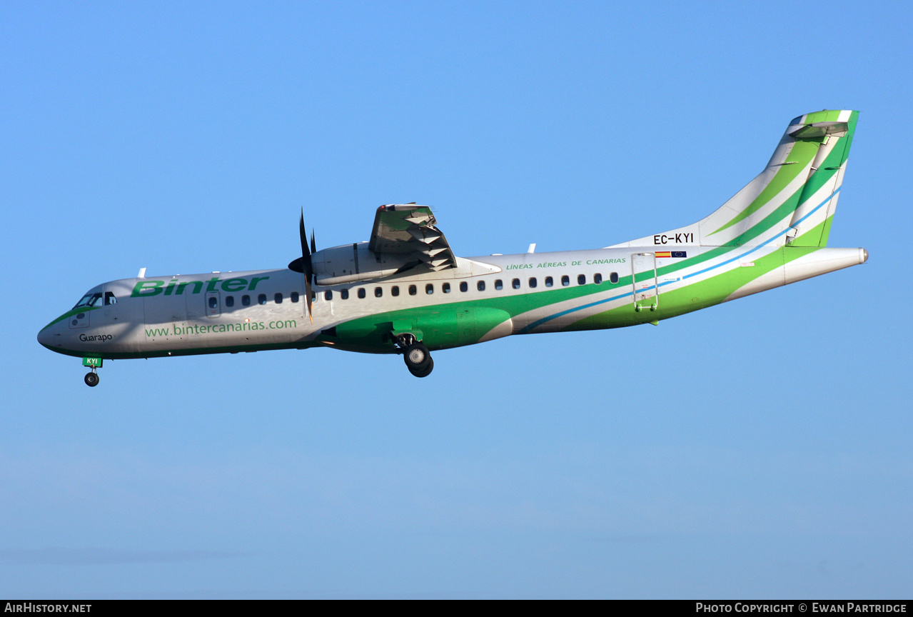 Aircraft Photo of EC-KYI | ATR ATR-72-500 (ATR-72-212A) | Binter Canarias | AirHistory.net #538607