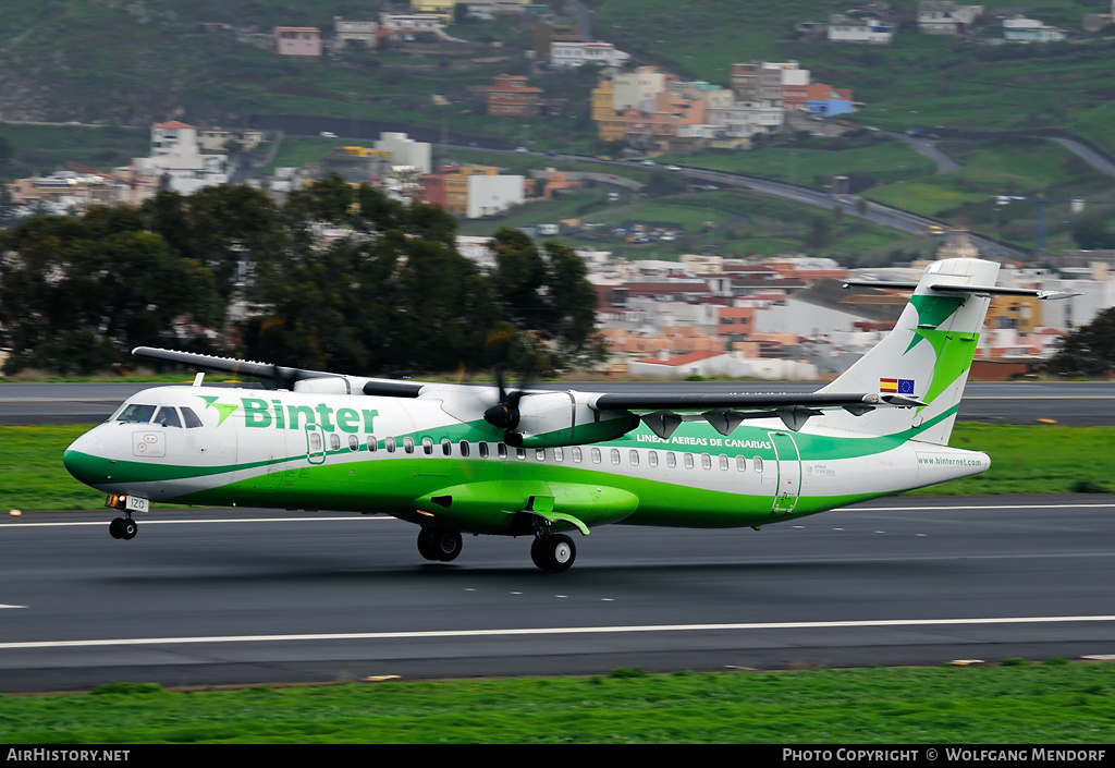 Aircraft Photo of EC-IZO | ATR ATR-72-500 (ATR-72-212A) | Binter Canarias | AirHistory.net #538611