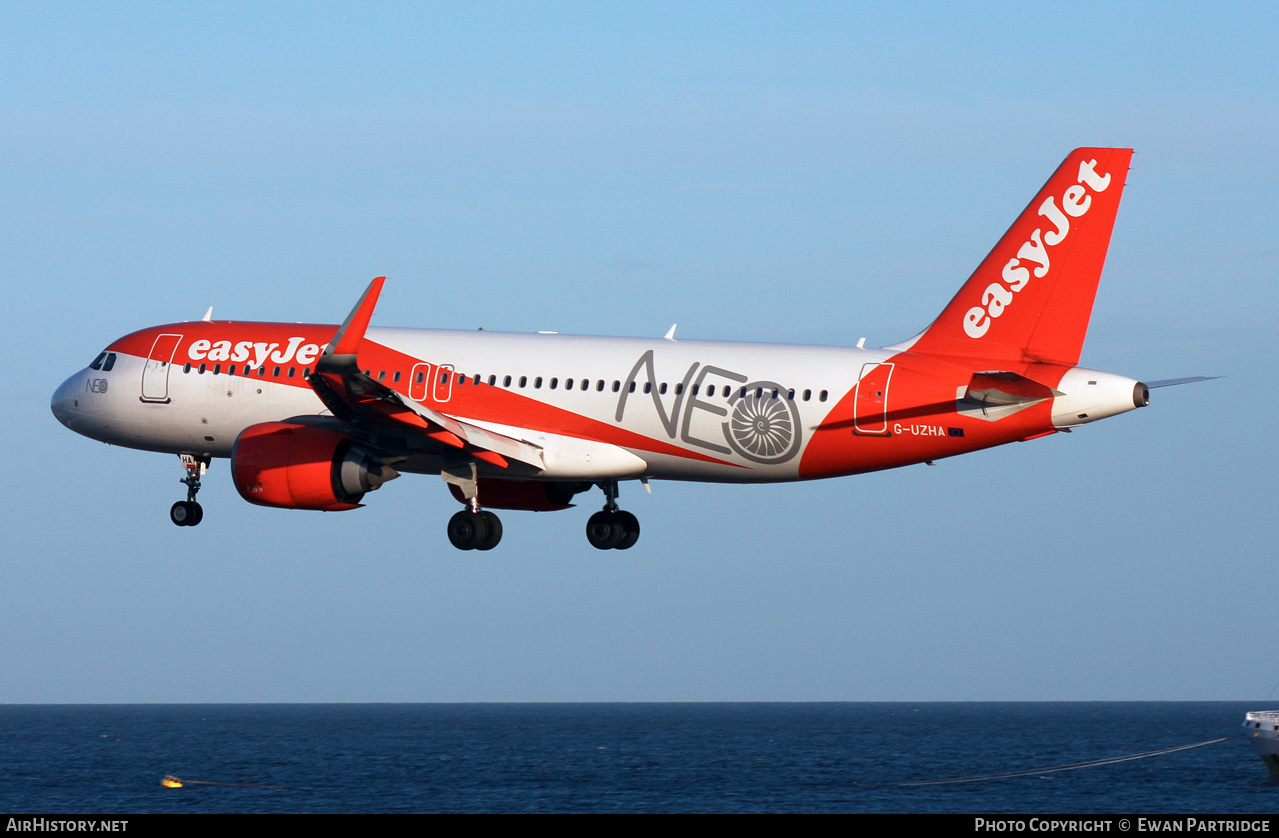 Aircraft Photo of G-UZHA | Airbus A320-251N | EasyJet | AirHistory.net #538615