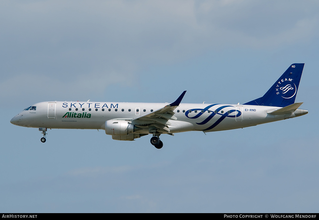 Aircraft Photo of EI-RND | Embraer 190STD (ERJ-190-100STD) | Alitalia CityLiner | AirHistory.net #538621