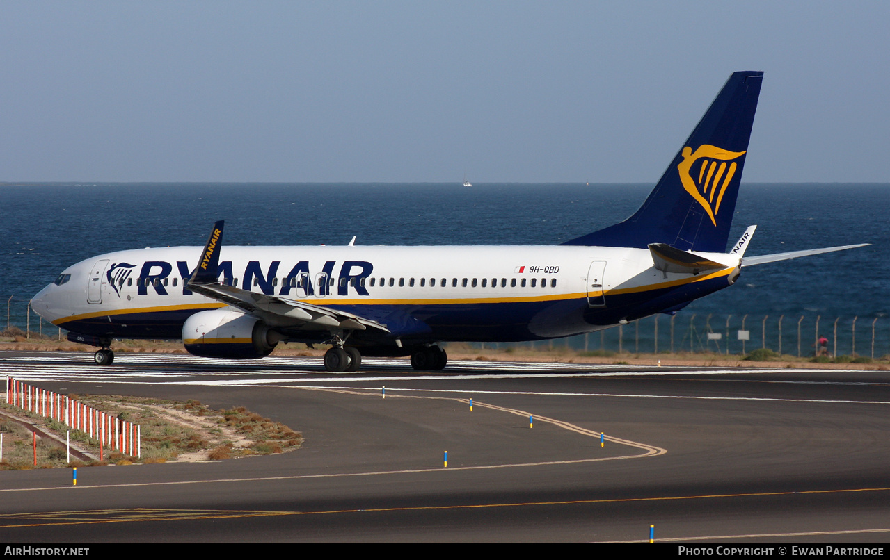 Aircraft Photo of 9H-QBD | Boeing 737-8AS | Ryanair | AirHistory.net #538628