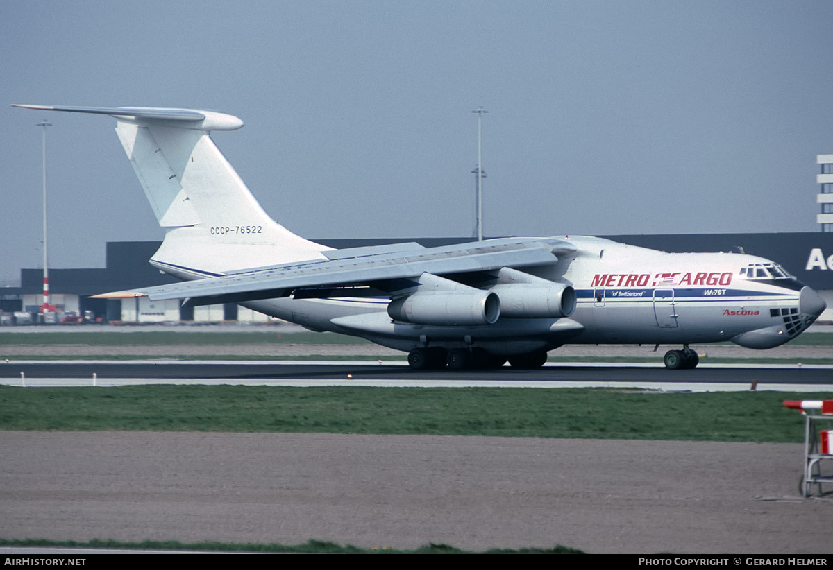 Aircraft Photo of CCCP-76522 | Ilyushin Il-76T | Metro Cargo | AirHistory.net #538629