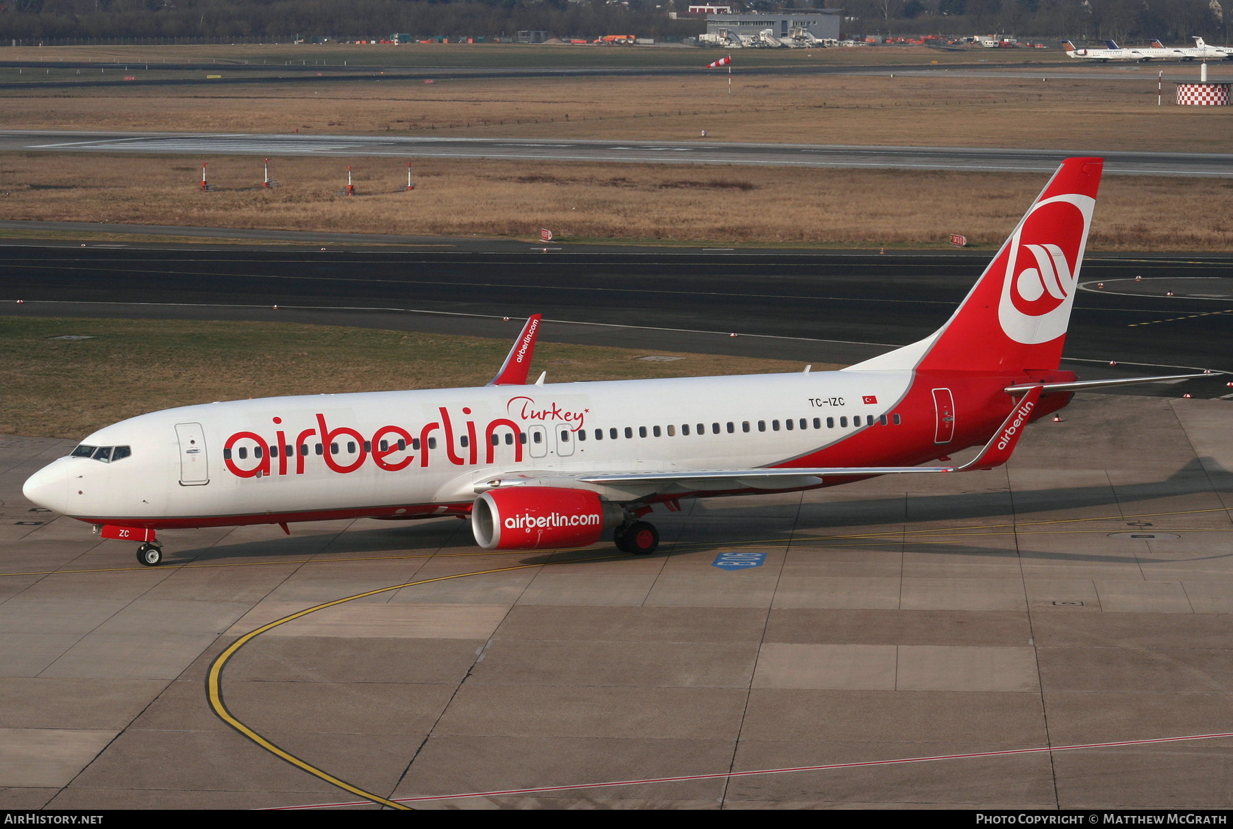 Aircraft Photo of TC-IZC | Boeing 737-86J | Air Berlin Turkey | AirHistory.net #538657