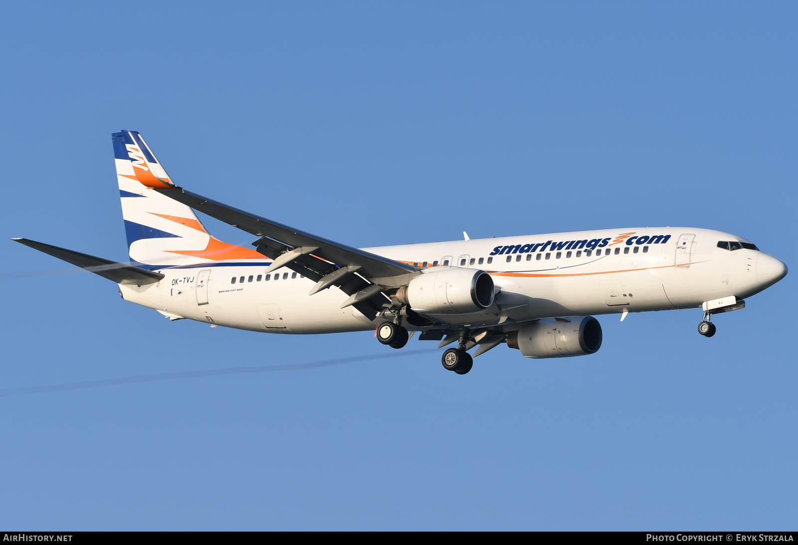 Aircraft Photo of OK-TVJ | Boeing 737-8Q8 | Smartwings | AirHistory.net #538724