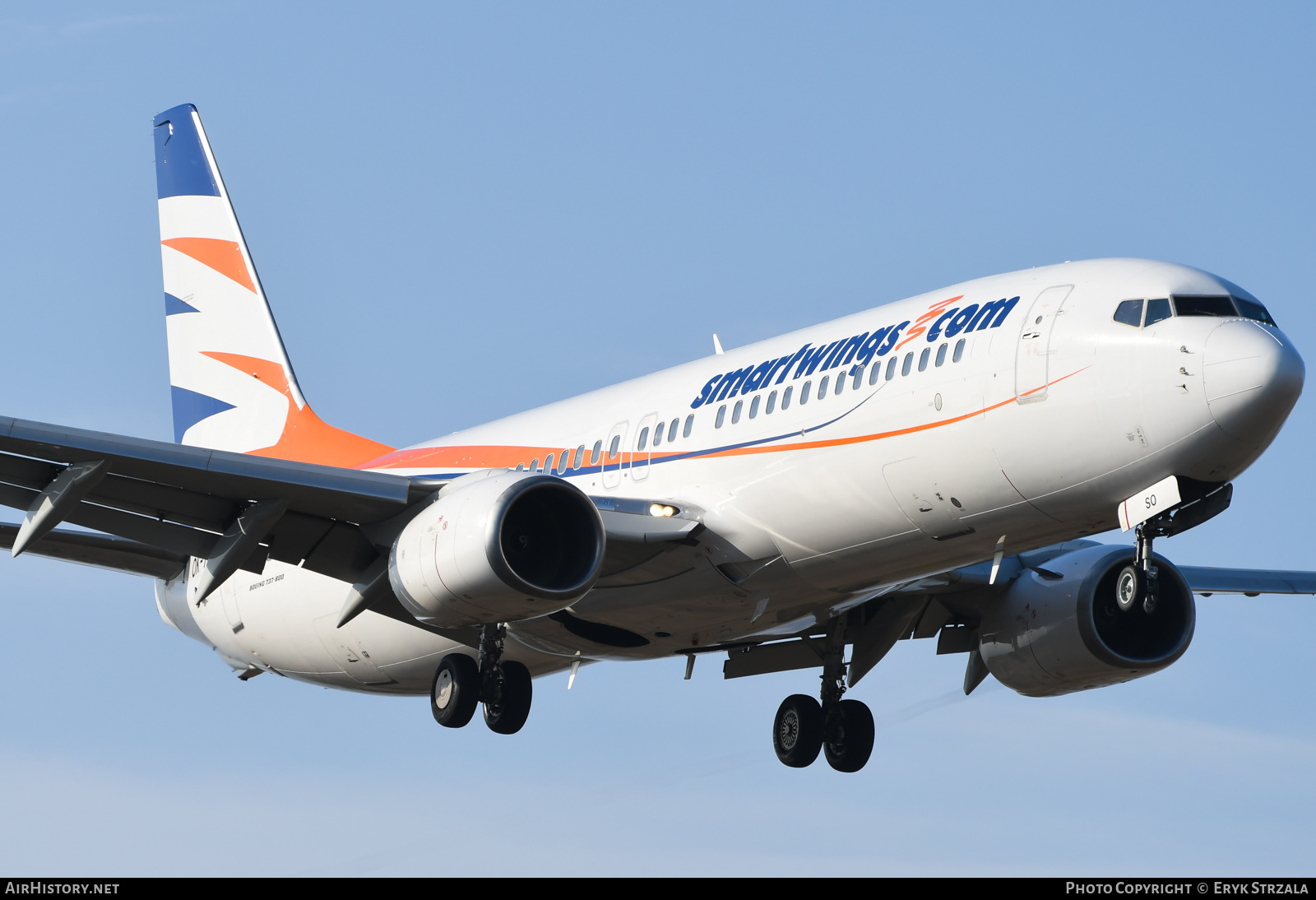 Aircraft Photo of OK-TSO | Boeing 737-8GQ | Smartwings | AirHistory.net #538763