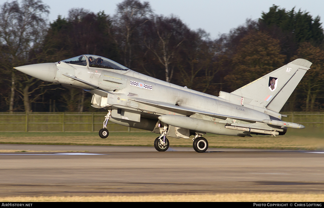 Aircraft Photo of ZJ914 | Eurofighter EF-2000 Typhoon FGR4 | UK - Air Force | AirHistory.net #538764