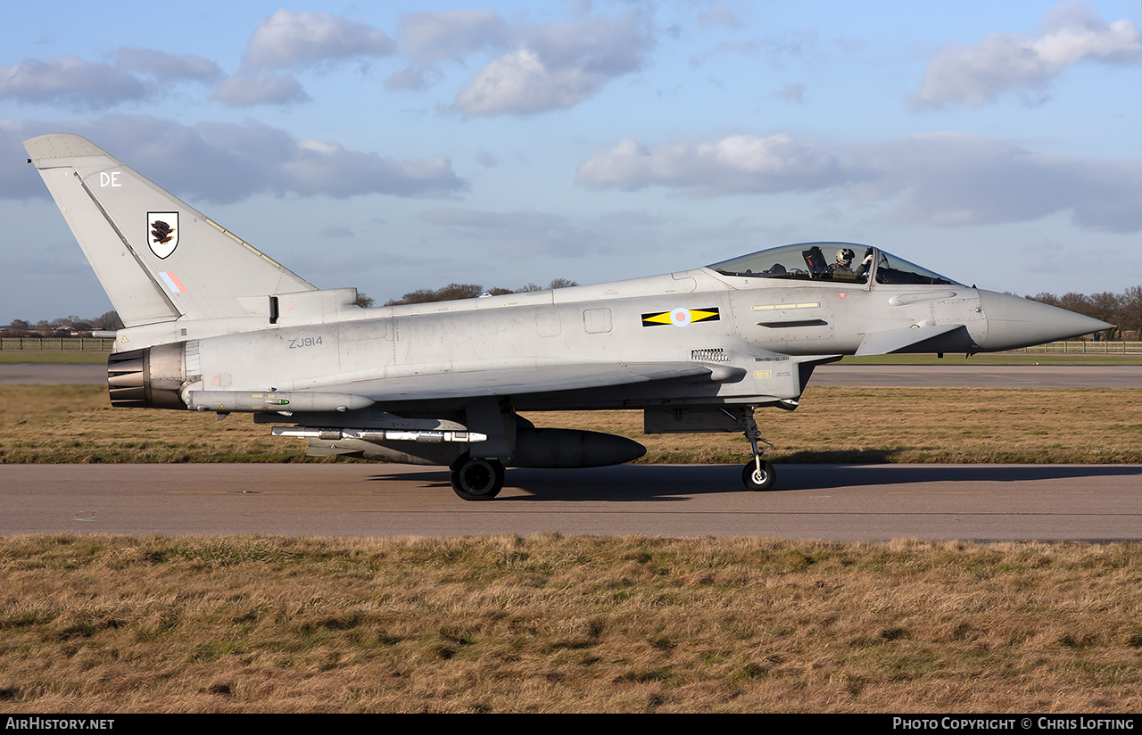 Aircraft Photo of ZJ914 | Eurofighter EF-2000 Typhoon FGR4 | UK - Air Force | AirHistory.net #538765