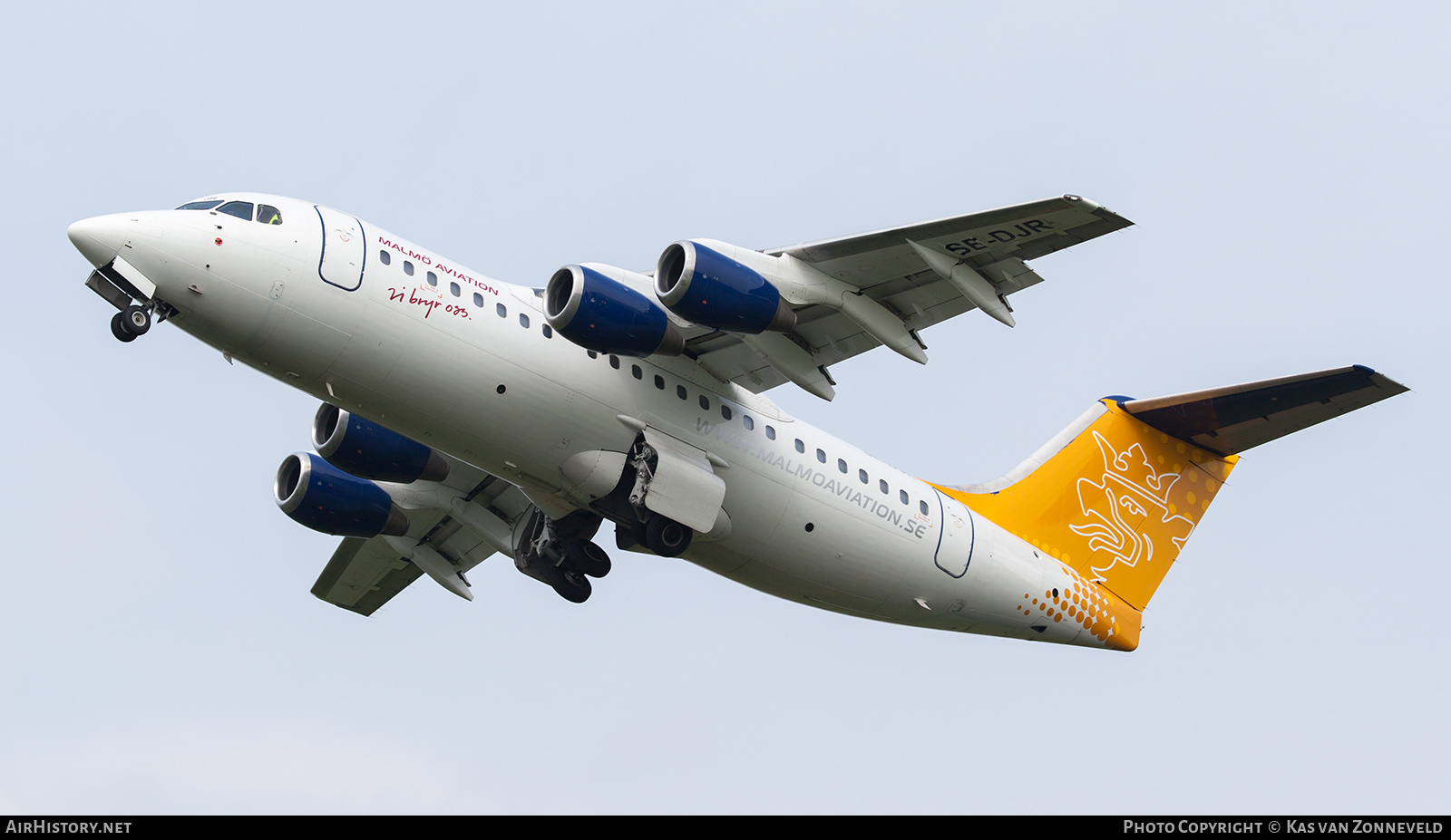 Aircraft Photo of SE-DJR | BAE Systems Avro 146-RJ85 | Malmö Aviation | AirHistory.net #538766