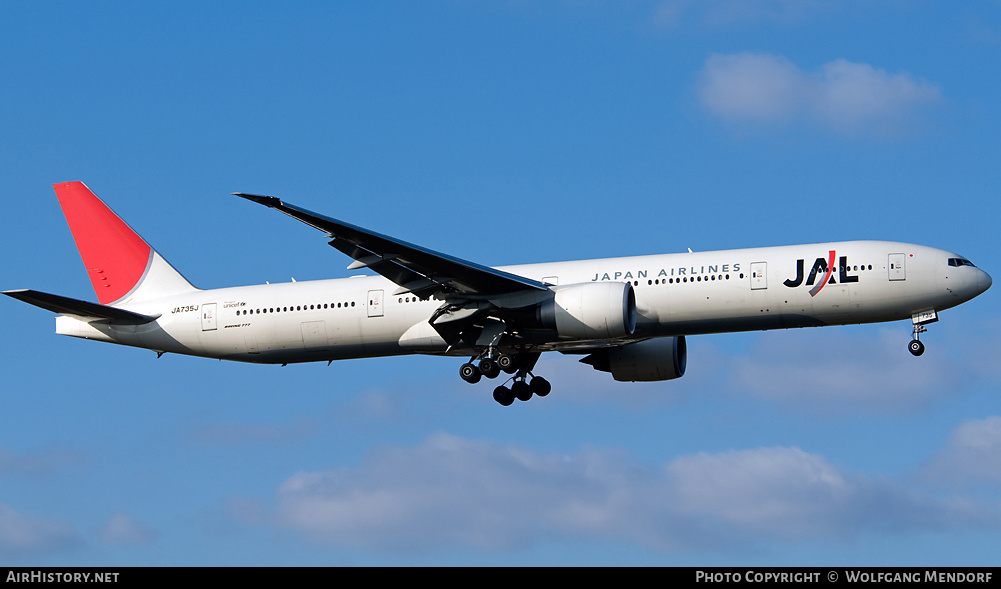 Aircraft Photo of JA735J | Boeing 777-346/ER | Japan Airlines - JAL | AirHistory.net #538827