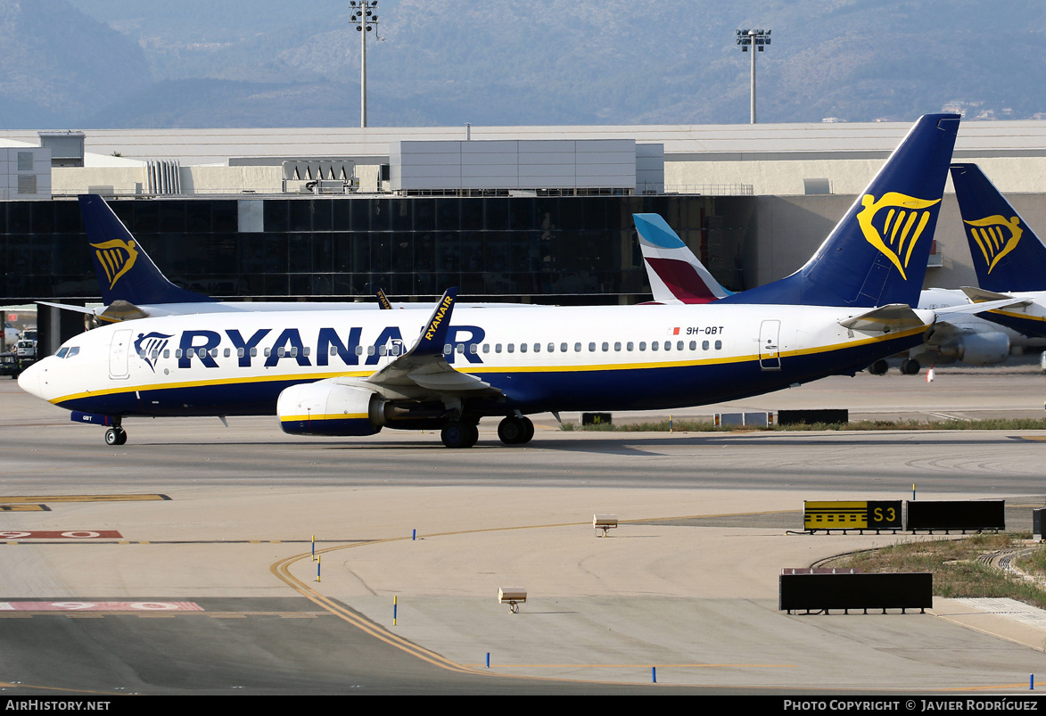 Aircraft Photo of 9H-QBT | Boeing 737-8AS | Ryanair | AirHistory.net #538829