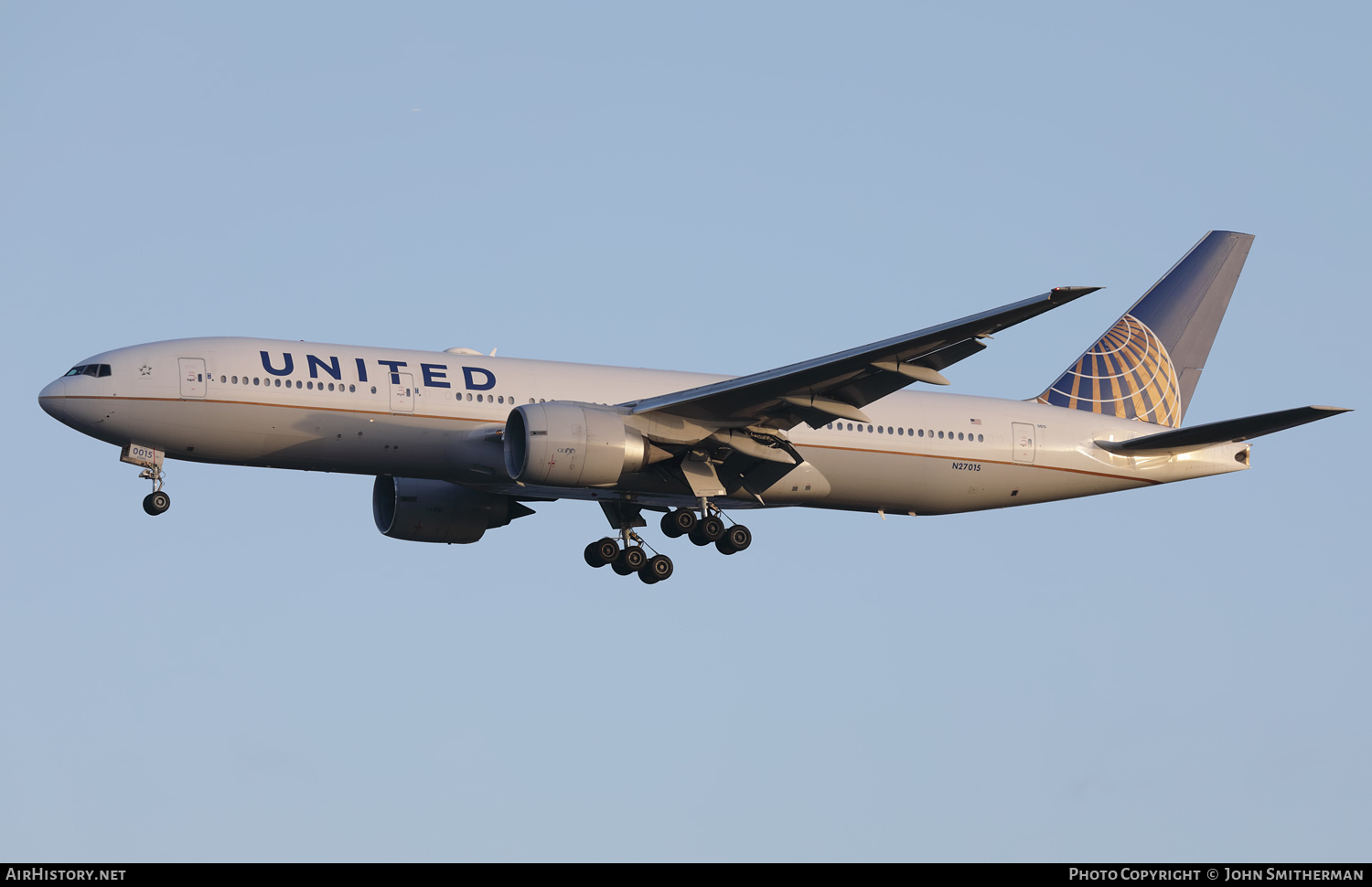 Aircraft Photo of N27015 | Boeing 777-224/ER | United Airlines | AirHistory.net #538867