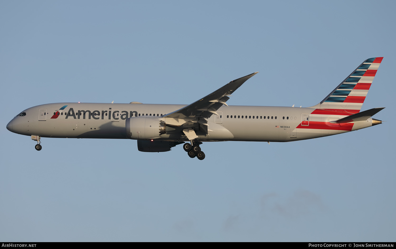 Aircraft Photo of N838AA | Boeing 787-8 Dreamliner | American Airlines | AirHistory.net #538871