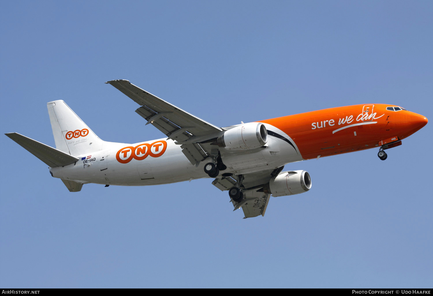 Aircraft Photo of OE-IAQ | Boeing 737-4M0(BDSF) | TNT Airways | AirHistory.net #538880