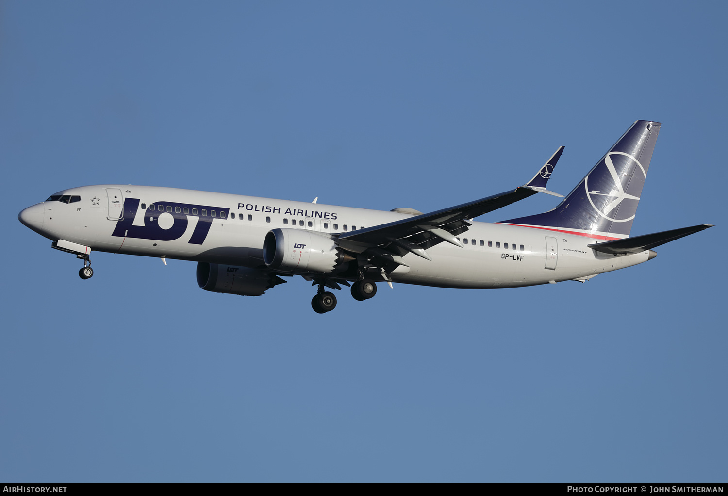 Aircraft Photo of SP-LVF | Boeing 737-8 Max 8 | LOT Polish Airlines - Polskie Linie Lotnicze | AirHistory.net #538896
