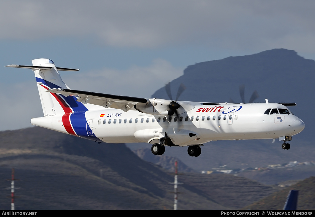 Aircraft Photo of EC-KVI | ATR ATR-72-500 (ATR-72-212A) | Swiftair | AirHistory.net #538923