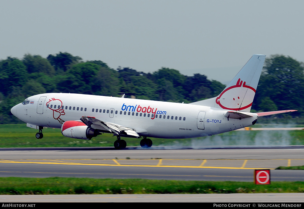 Aircraft Photo of G-TOYJ | Boeing 737-36M | Bmibaby | AirHistory.net #538925