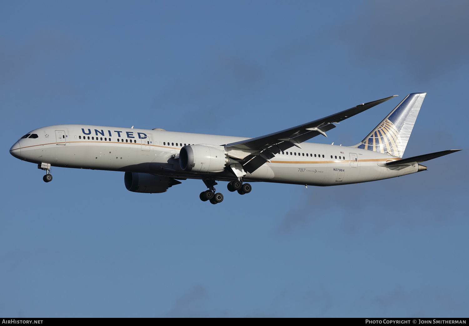 Aircraft Photo of N27964 | Boeing 787-9 Dreamliner | United Airlines | AirHistory.net #538934