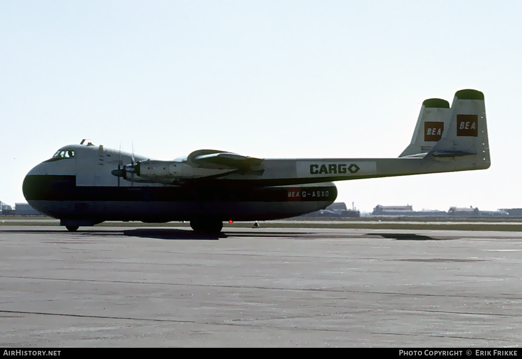 Aircraft Photo of G-ASXO | Armstrong Whitworth AW-650 Argosy 222 | BEA Cargo - British European Airways | AirHistory.net #538938