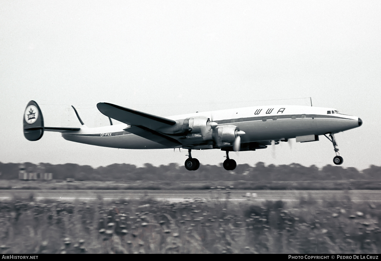 Aircraft Photo of CF-PXX | Lockheed L-1049H Super Constellation | World Wide Airways - WWA | AirHistory.net #538942