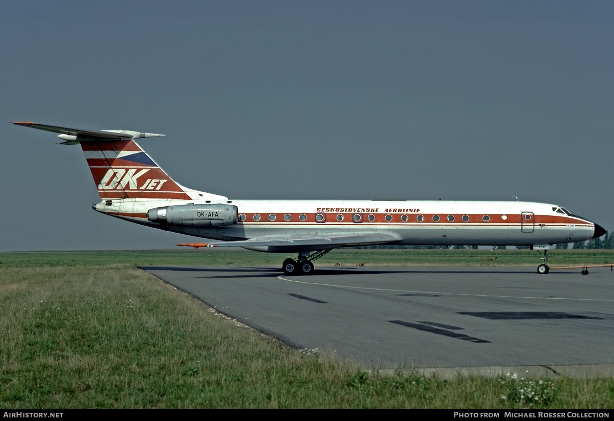 Aircraft Photo of OK-AFA | Tupolev Tu-134A | ČSA - Československé Aerolinie - Czechoslovak Airlines | AirHistory.net #538943