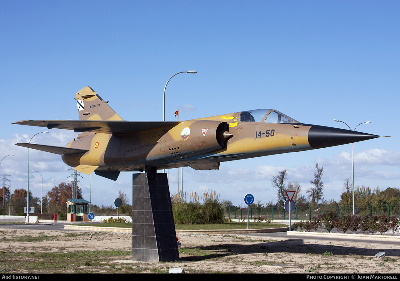 Aircraft Photo of C.14C-74 | Dassault Mirage F1EDA | Spain - Air Force | AirHistory.net #539017