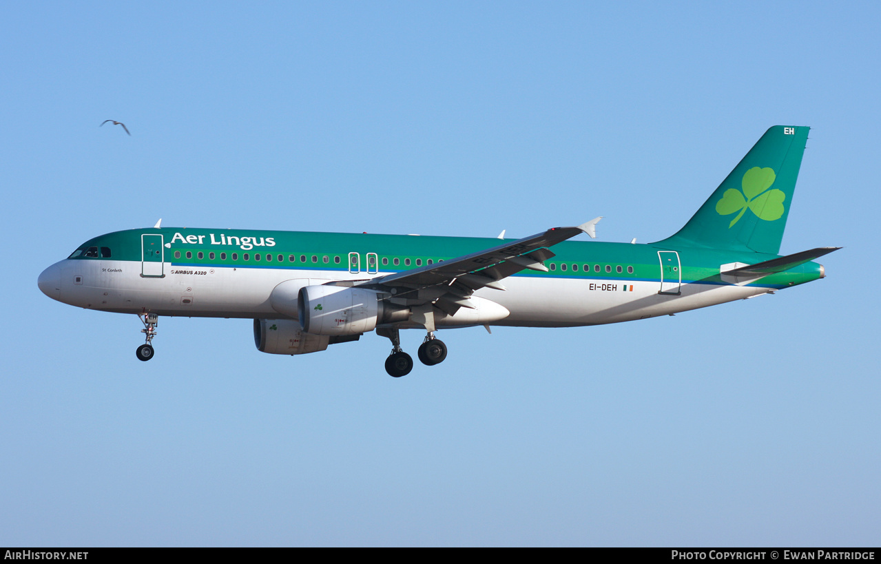 Aircraft Photo of EI-DEH | Airbus A320-214 | Aer Lingus | AirHistory.net #539035