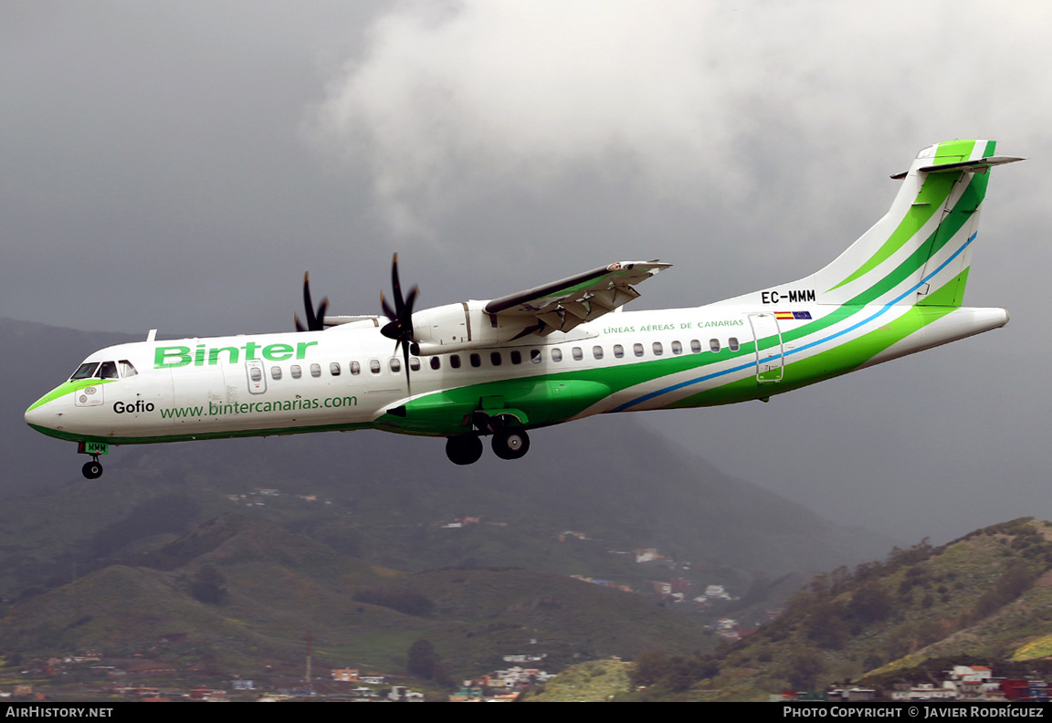 Aircraft Photo of EC-MMM | ATR ATR-72-600 (ATR-72-212A) | Binter Canarias | AirHistory.net #539100