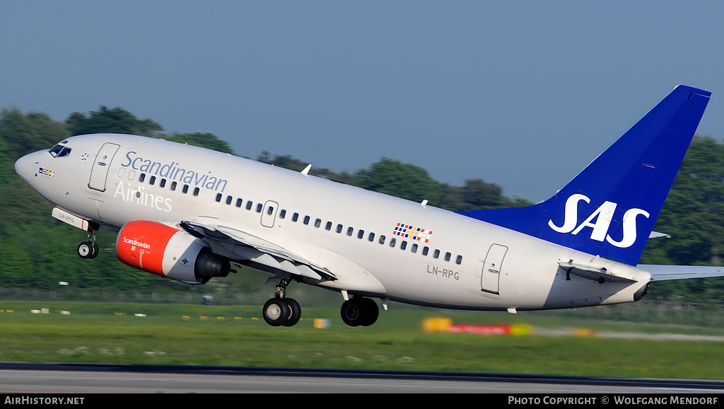Aircraft Photo of LN-RPG | Boeing 737-683 | Scandinavian Airlines - SAS | AirHistory.net #539121