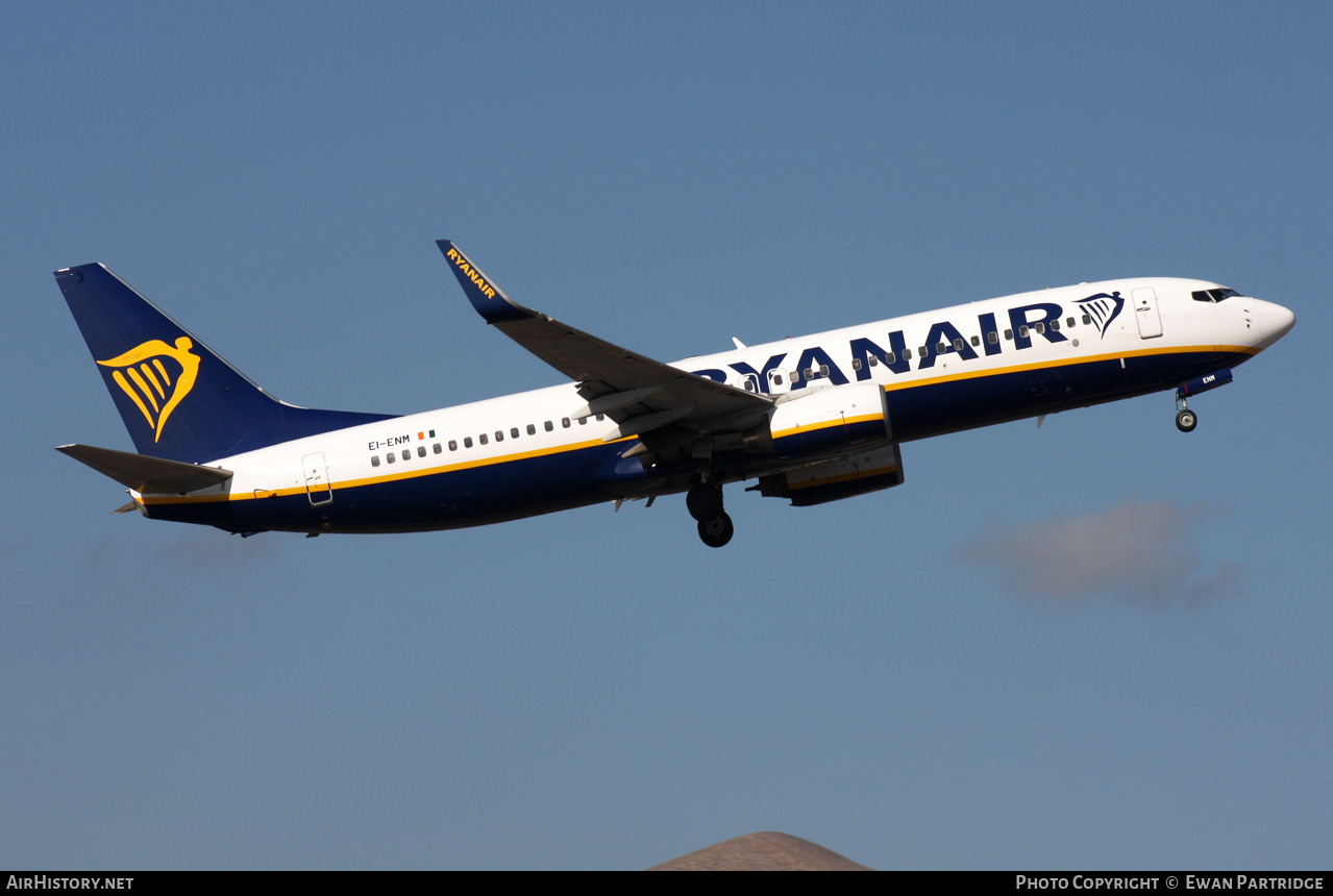Aircraft Photo of EI-ENM | Boeing 737-8AS | Ryanair | AirHistory.net #539134