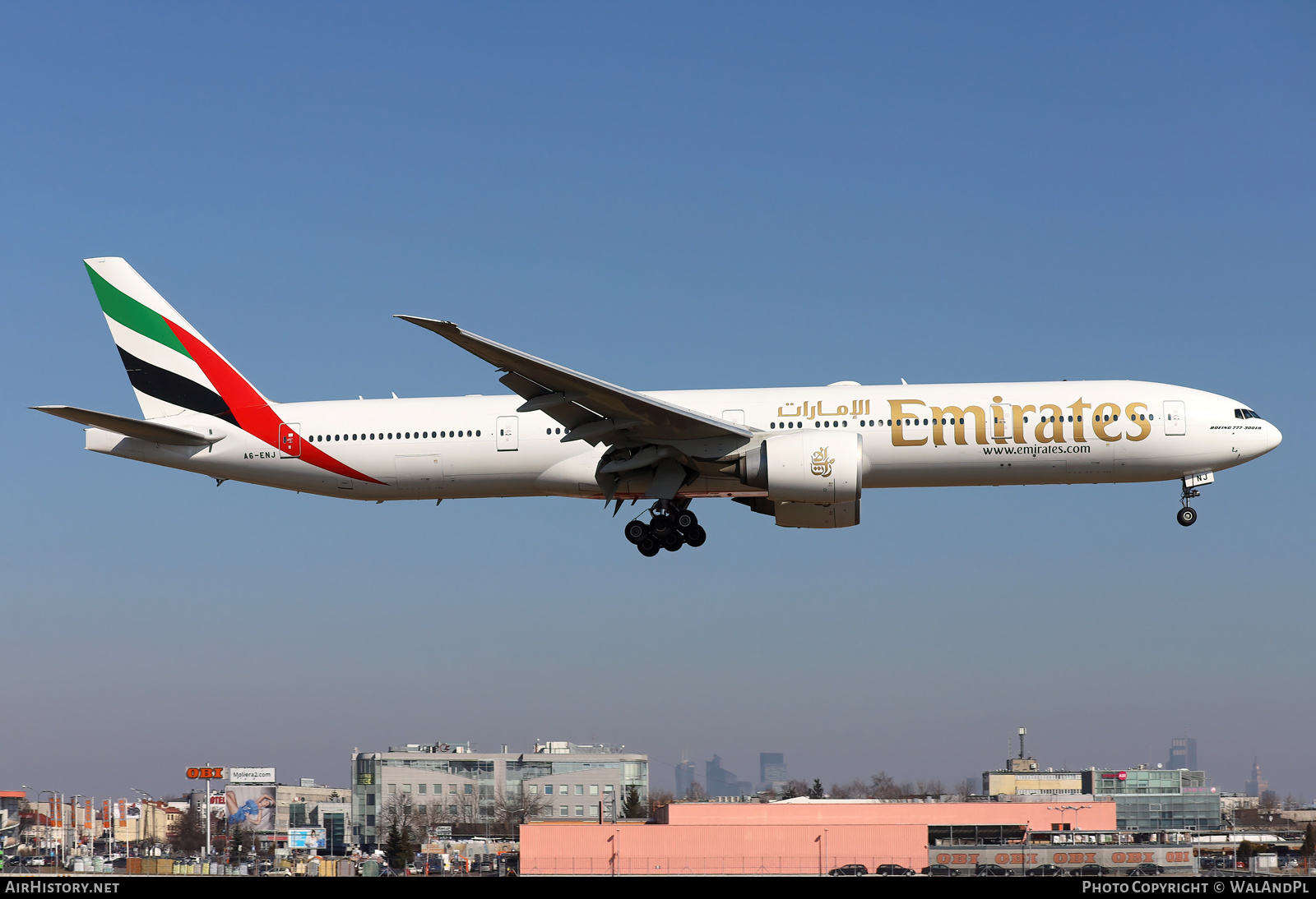 Aircraft Photo of A6-ENJ | Boeing 777-31H/ER | Emirates | AirHistory.net #539137