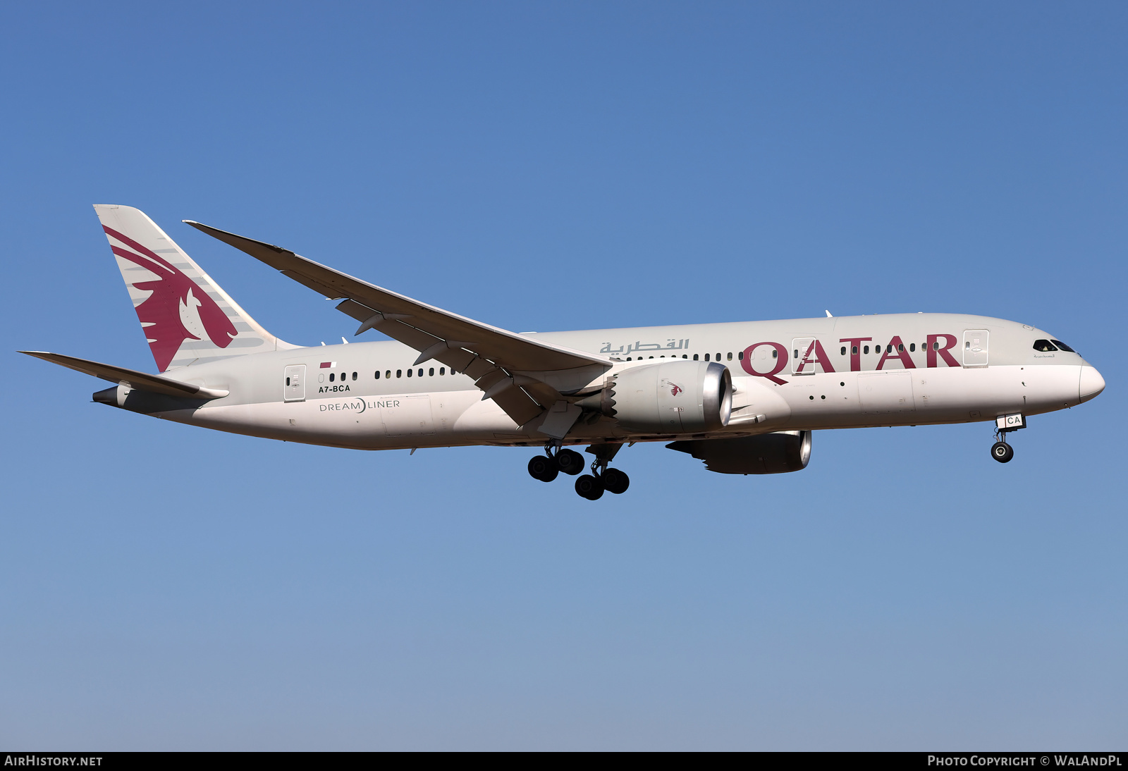 Aircraft Photo of A7-BCA | Boeing 787-8 Dreamliner | Qatar Airways | AirHistory.net #539171