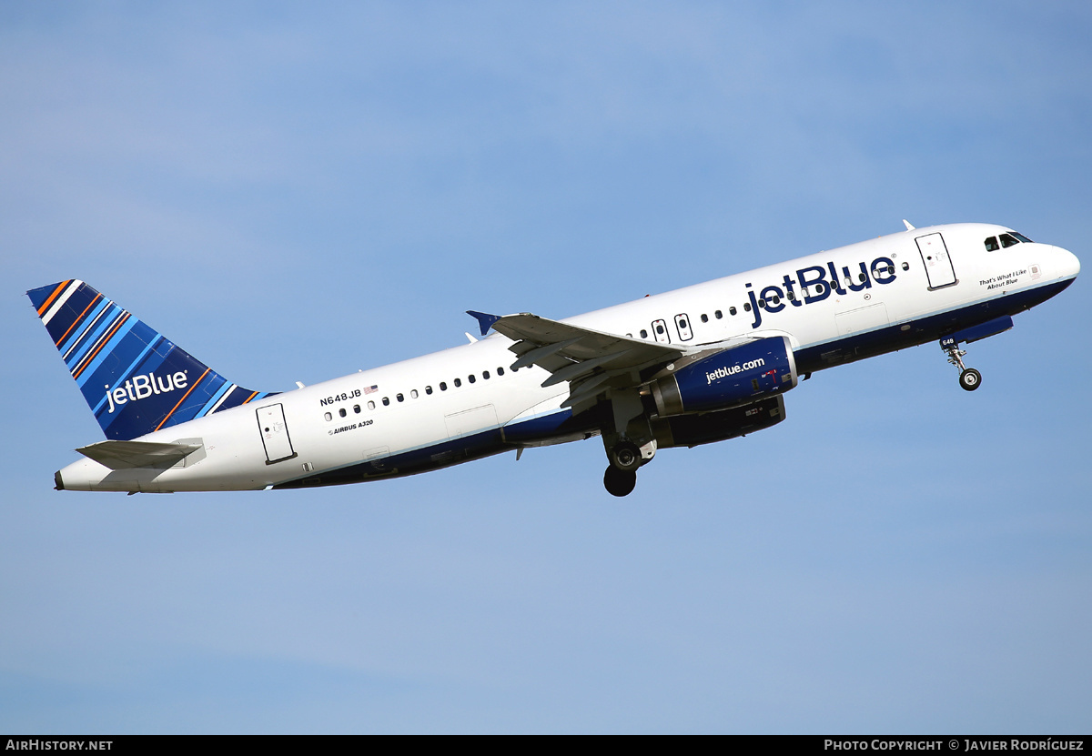 Aircraft Photo of N648JB | Airbus A320-232 | JetBlue Airways | AirHistory.net #539181