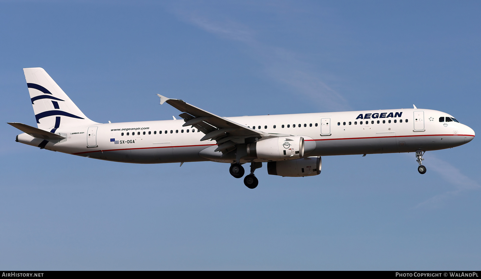Aircraft Photo of SX-DGA | Airbus A321-231 | Aegean Airlines | AirHistory.net #539190