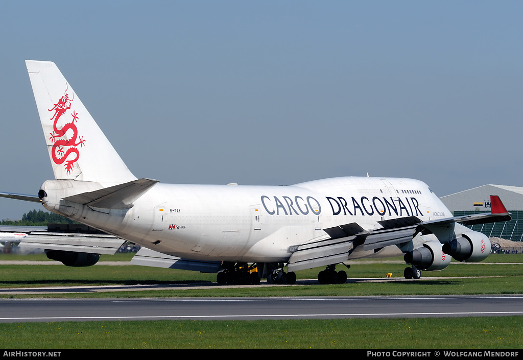 Aircraft Photo of B-KAF | Boeing 747-412(BCF) | Dragonair Cargo | AirHistory.net #539220